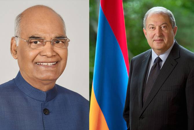 الهند وأرمينيا تربطهما علاقات حميمة وودية-رسالة الرئيس الهندي كوفيند للرئيس سركيسيان بعيد الاستقلال-