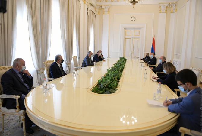 Президент Армении принял делегацию Национального собрания Республики Арцах