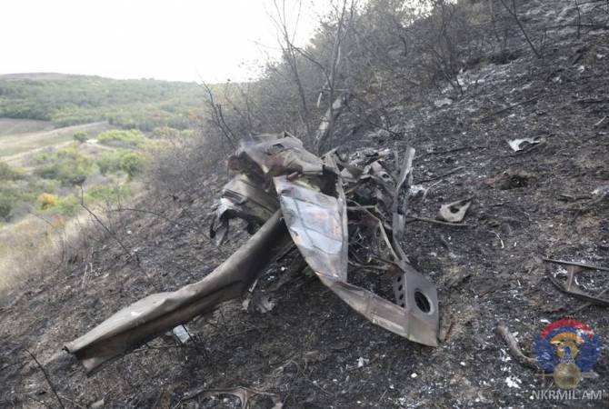 Արցախի ՊՆ-ն ցուցադրել է Ադրբեջանի օդուժի կորուստների լուսանկարները