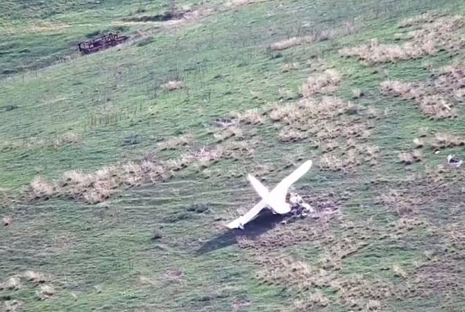 Artsakh releases footage of downing two Azeri gunships 