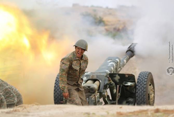 Artsakh gunners destroy Azeri tanks with MORTARS 