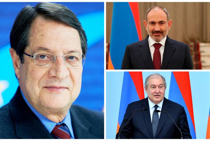 Nikol Pashinyan et  Armen Sargsyan ont  félicité le Président de Chypre  