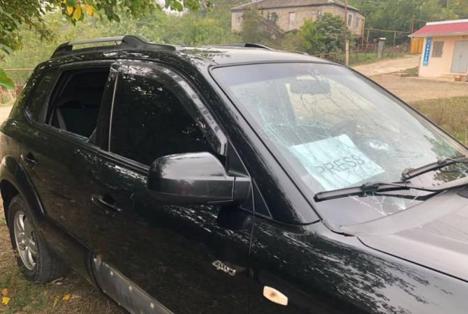 استهداف سيارة طاقم وكالة الأنباء الفرنسية في آرتساخ من قبل القوات الأذربيجانية