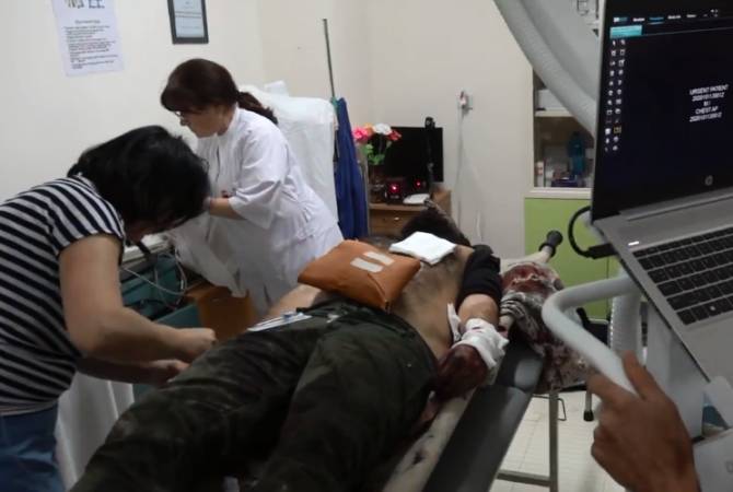 Le Monde’s Allan Kaval undergoes surgery in Artsakh for grave injuries after Azerbaijani 
bombardment