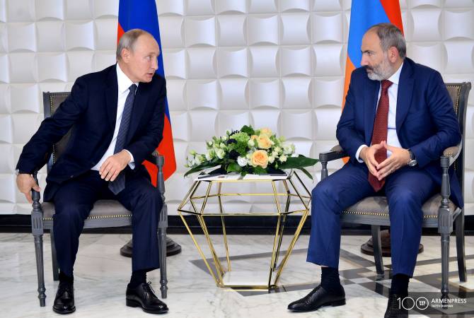 Состоялся телефонный разговор премьер-министра Пашиняна и Владимира Путина