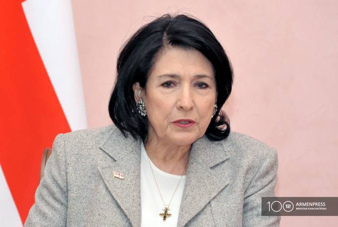 Georgian President says ready to provide platform to Armenian, Azerbaijani leaders for 
negotiations