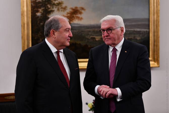 Армен Саркисян поздравил президента Германии Франка-Вальтера Штайнмайера с Днем 
единства

