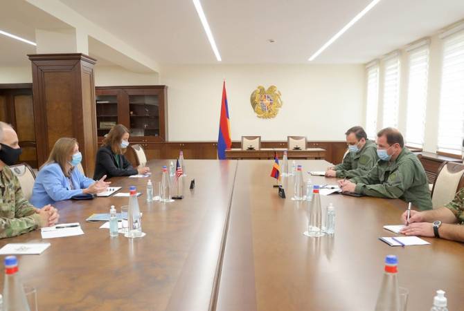 Armenian defense minister receives US Ambassador