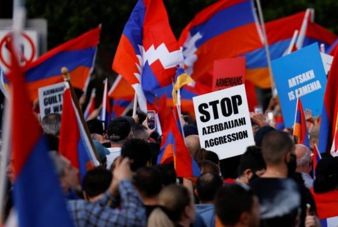 Armenians in Brussels hold protest against Azerbaijan and Turkey, expect concrete actions from 
EP