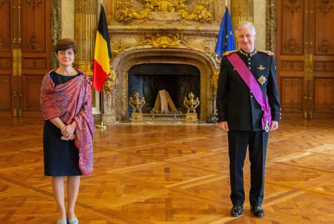 Armenian Ambassador presents credentials to King Philippe of Belgium
