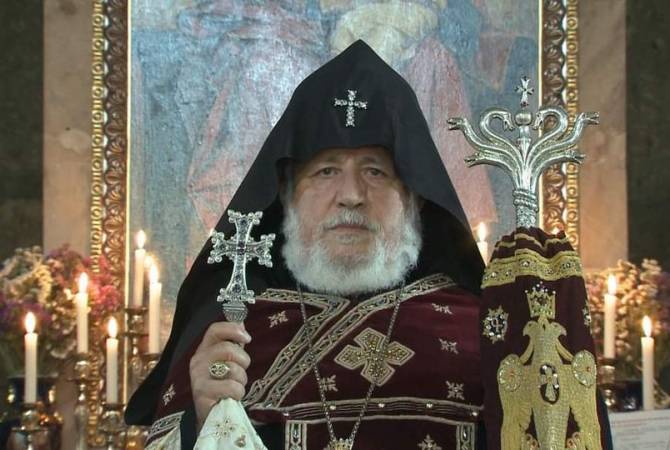 قداسة كاثوليكوس عموم الأرمن كاريكين الثاني يخاطب الأمة الأرمنية ويدعو إلى الدفاع عن الوطن