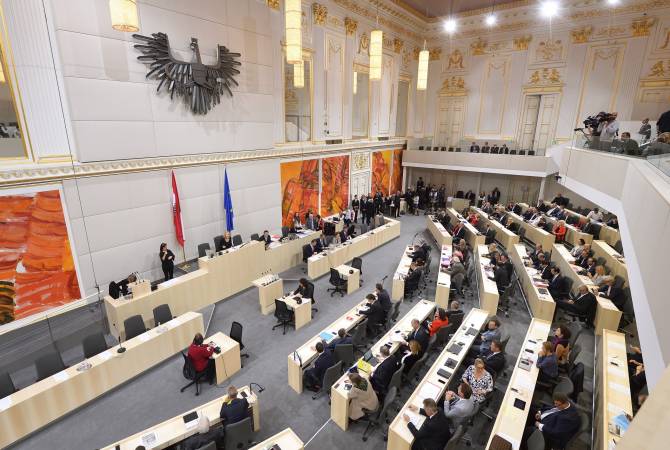 Austrian Parliament unanimously condemns Turkish intervention in NK, offers peace talks 
in Vienna