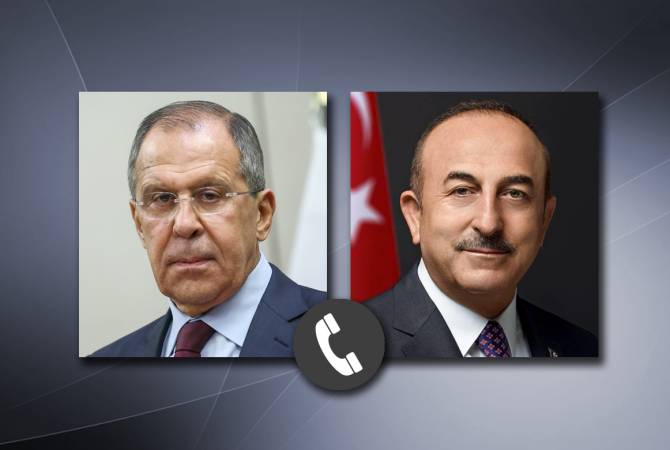Russian, Turkish FMs underline absence of alternative to peaceful settlement of NK conflict