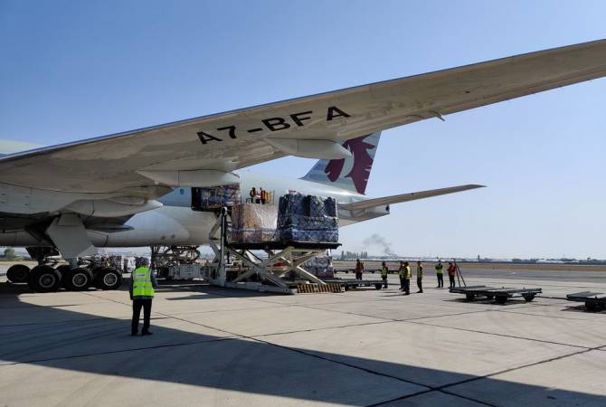 Relief plane from Los Angeles arrives in Yerevan 