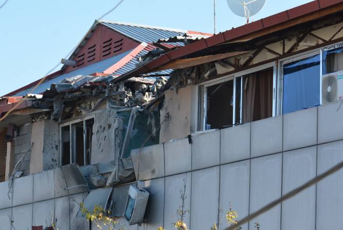 Residential houses and infrastructures damaged in Artsakh’s Kashatagh by Azeri bombing