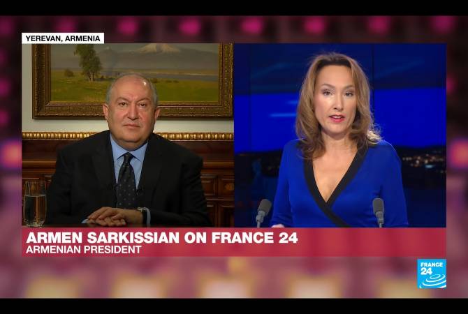Ե՞րբ է միջազգային հանրությունը ճնշում գործադրելու Թուրքիայի վրա.նախագահ Արմեն 
Սարգսյանը` France 24-ին