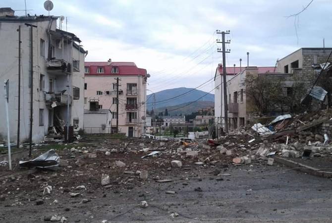 Azerbaijani military again bombards town of Martakert 