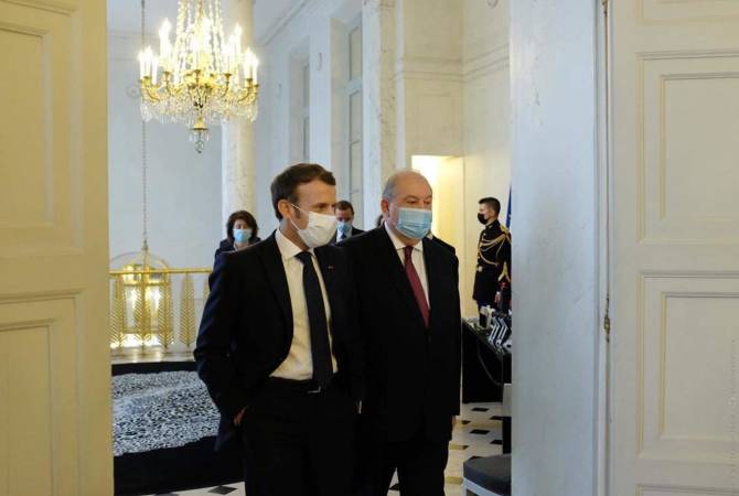 فرنسا سترسل مساعدات طبية للمصابين بآرتساخ-لقاء الرئيسان سركيسيان وماكورن بالإليزيه-