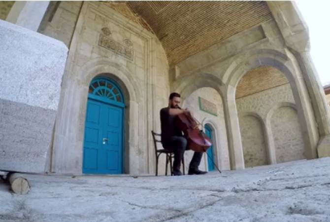 ‘Culture has no borders’: Belgian-Armenian cellist plays at Upper Mosque in Shushi, Artsakh