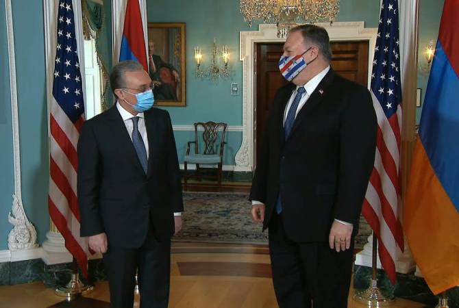 وزير الخارجية الأرميني زوهراب مناتساكانيان يلتقي وزير الخارجية الأمريكي مايك بومبيو في واشنطن