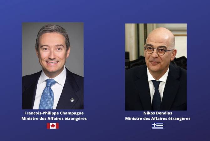 Canadian, Greek FMs discuss Nagorno Karabakh over phone