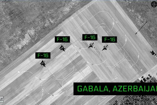 رصد طائرات حربية تركية من طراز إف- 16 في قاعدة كابالا الجوية الأذربيجانية