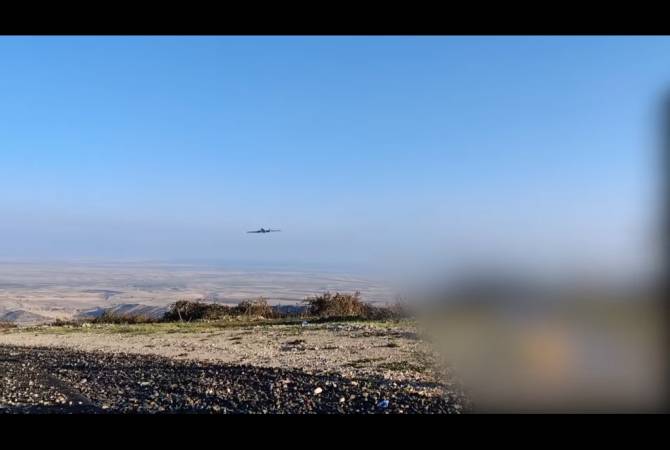 Armenia-produced guided strike drone in action