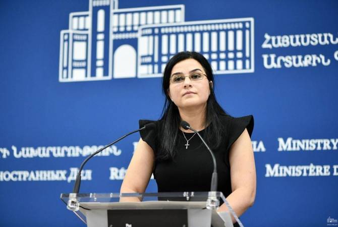 Déclaration du Ministère des affaires étrangères de la République d'Arménie 