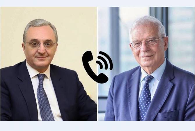 Zohrab Mnatsakanyan a eu une conversation téléphonique avec  Josep Borrell