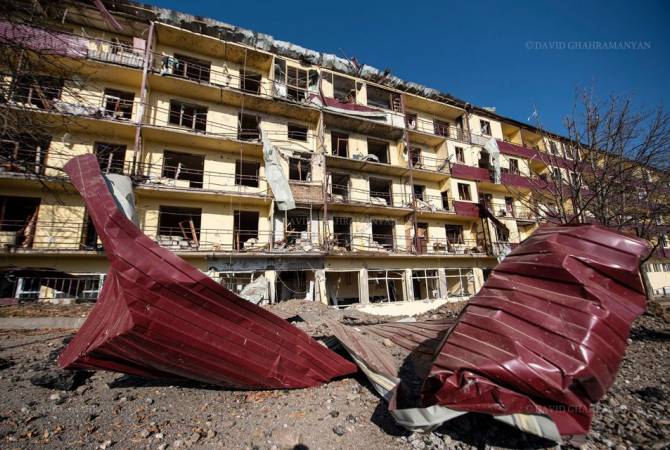 Опубликовано видео о нанесенном Азербайджаном городу Шуши материальном ущербе

