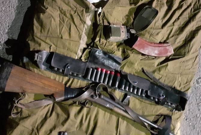 Ռազմական ոստիկանները հայտնաբերել են զենք-զինամթերք

