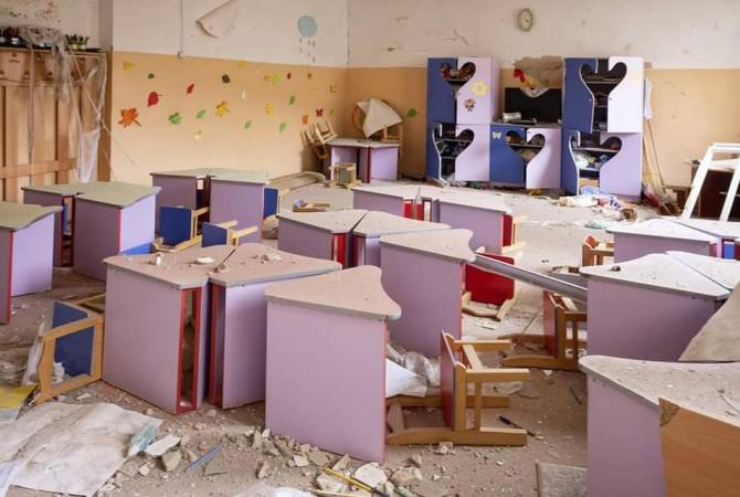 A total of 70 educational facilities destroyed in Artsakh from Azerbaijani attacks