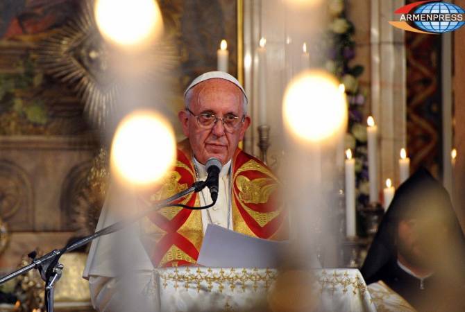 Le Pape François a appelé une nouvelle fois  au règlement pacifique du conflit du Haut-
Karabakh 