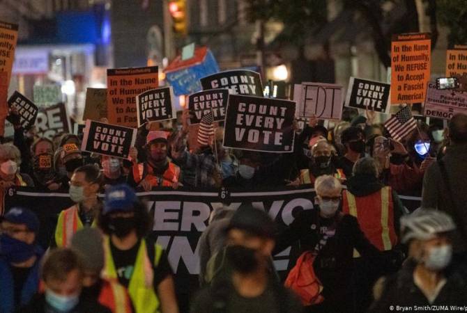 Нью-Йорк против Трампа: демонстрации и стычки с полицией
