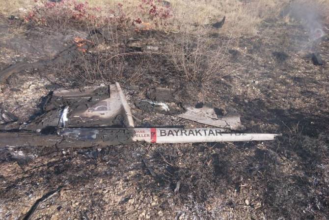 Artsakh forces shoot down another Bayraktar combat drone