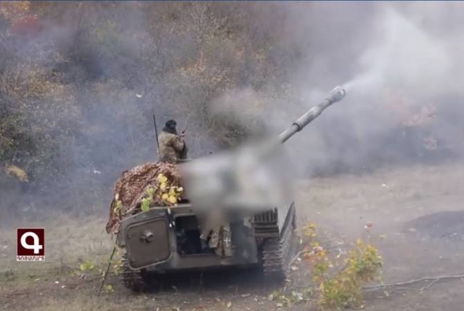 Армия обороны Арцаха опубликовала видеозапись блестящей работы артиллеристов