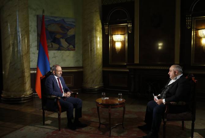 Никол Пашинян дал интервью Общественному телевидению

