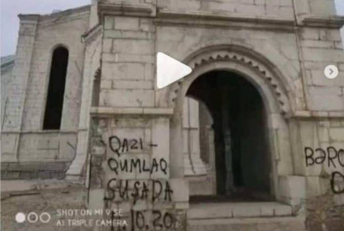 Armenian Church strongly condemns vandalization of Ghazanchetsots Church in Shushi by 
Azerbaijanis