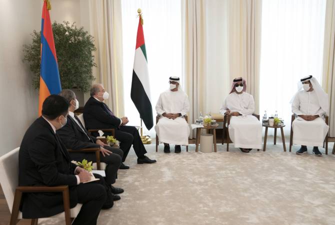 Armenian President, Crown Prince of Abu Dhabi discuss issues of deepening cooperation