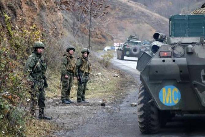 قوات حفظ السلام الروسية تقوم بتفتيش وإزالة الألغام من الطريق السريع ستيباناكيرت-كوريس