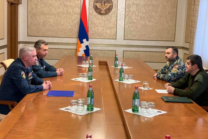 Le président de l'Artsakh reçoit les chefs du groupe de sauveteurs russe