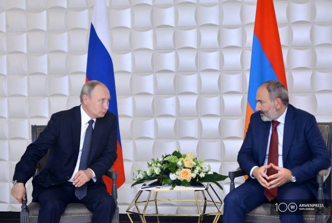 Selon Poutine l’arrivée de Pachinian n’a pas changé les relations entre le Russie et l’Arménie 