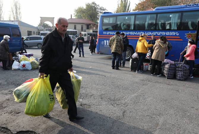 More than 500 refugees returned to Stepanakert on November 17