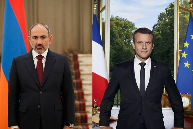 Pashinyan, Macron discuss situation in Artsakh