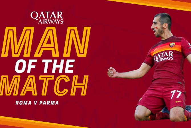 Мхитарян признан лучшим игроком матча “Рома” - “Парма”

