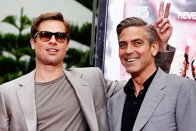 Бред Питт необычно разыграл Джорджа Клуни во время съемок

