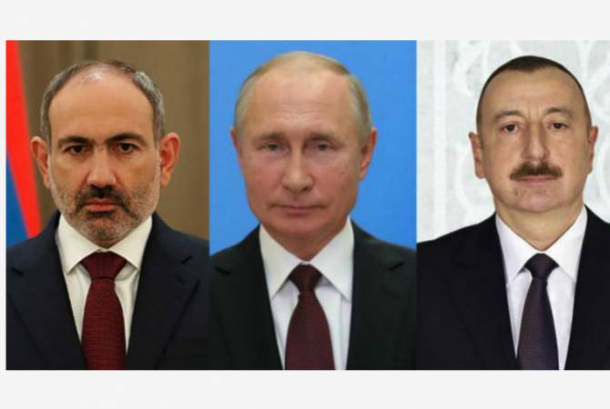 Путин обсудил с Алиевым и Пашиняном итоги поездки российской делегации в Баку и 
Ереван