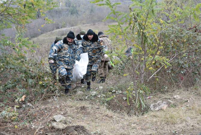 Search operations for bodies of killed troops underway in Hadrut region