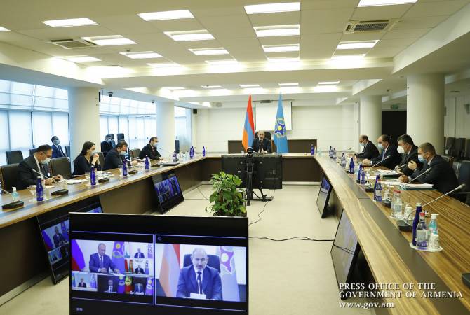  Le Premier ministre Nikol Pashinyan a participé à la séance en ligne de l'OTSC

