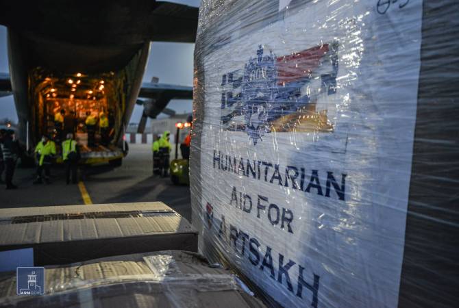 دفعة مساعدات إنسانية من اليونان لأرمينيا وآرتساخ تصل إلى مطار زفارتنوتس الدولي-يريفان